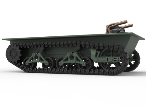 Vintage Monster tank Base Scale 1 to 25 3Dプリントモデル