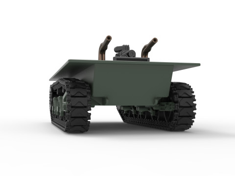 Vintage Monster tank Base Scale 1 to 25 3Dプリントモデル