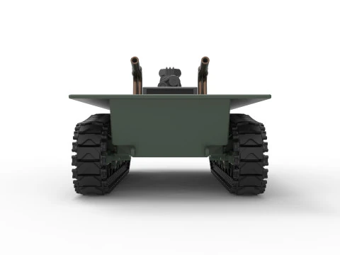 Vintage Monster tank Base Scale 1 to 25 3D Print Model