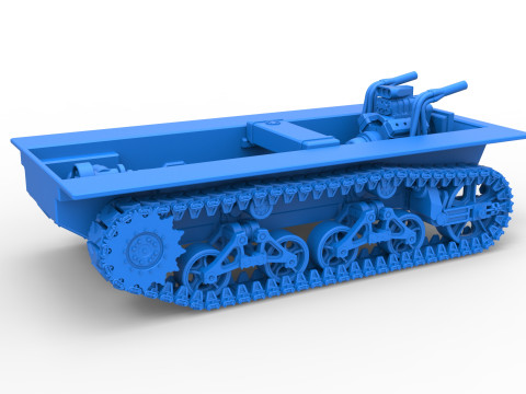 Vintage Monster tank Base Scale 1 to 25 3Dプリントモデル