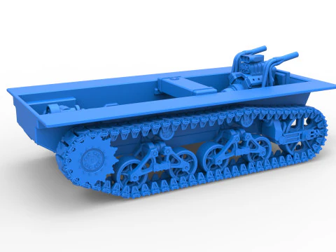 Vintage Monster tank Base Scale 1 to 25 3D Print Model