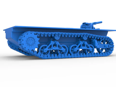Vintage Monster tank Base Scale 1 to 25 3D Print Model