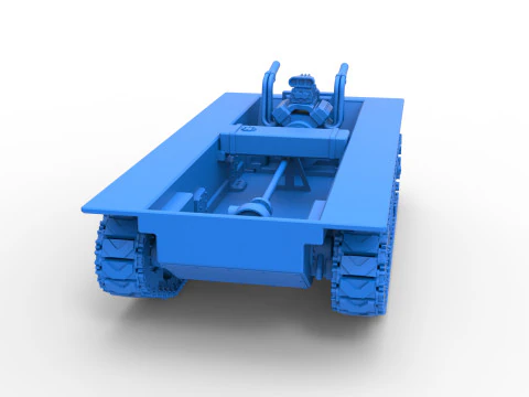 Vintage Monster tank Base Scale 1 to 25 3D Print Model
