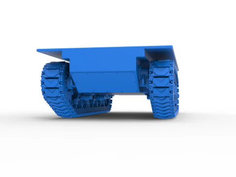 Vintage Monster tank Base Scale 1 to 25 3D Print Model