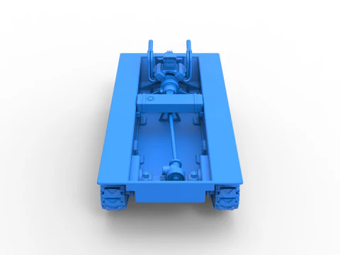 Vintage Monster tank Base Scale 1 to 25 3D Print Model