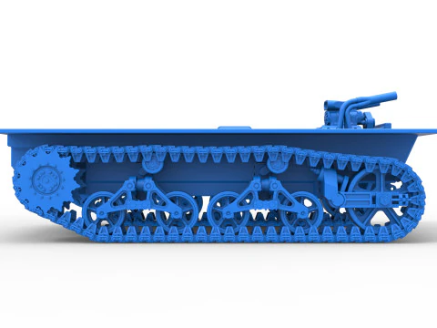 Vintage Monster tank Base Scale 1 to 25 3D Print Model