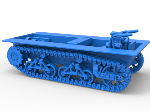 Vintage Monster tank Base Scale 1 to 25 3Dプリントモデル