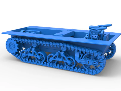 Vintage Monster tank Base Scale 1 to 25 3D Print Model