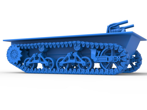 Vintage Monster tank Base Scale 1 to 25 3Dプリントモデル