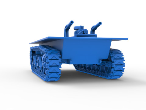 Vintage Monster tank Base Scale 1 to 25 3Dプリントモデル
