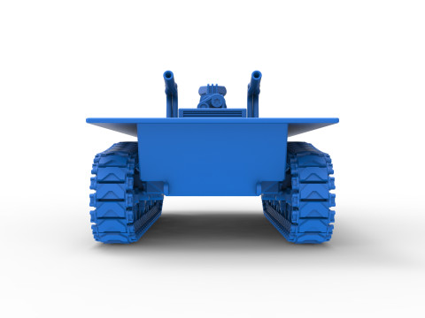 Vintage Monster tank Base Scale 1 to 25 3Dプリントモデル