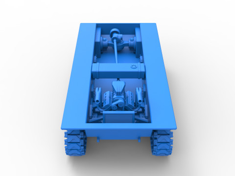 Vintage Monster tank Base Scale 1 to 25 3Dプリントモデル
