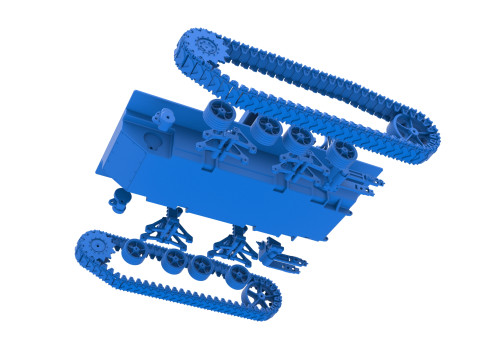 Vintage Monster tank Base Scale 1 to 25 3Dプリントモデル