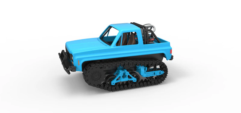 Fun Short Monster tank Scale 1 to 25 3D Print Model .c4d .max .obj .3ds .fbx .stl .blend 