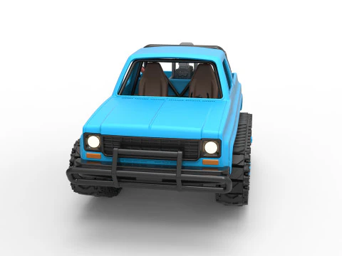 Fun Short Monster tank Scale 1 to 25 3D Print Model