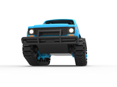 Fun Short Monster tank Scale 1 to 25 Modèles 3D en vedette