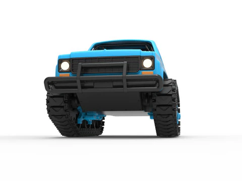 Fun Short Monster tank Scale 1 to 25 3D Print Model