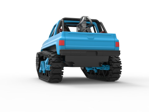 Fun Short Monster tank Scale 1 to 25 Modèles 3D en vedette