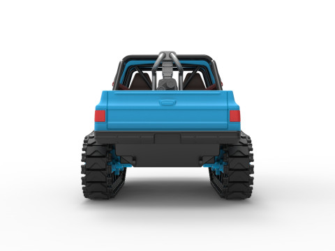 Fun Short Monster tank Scale 1 to 25 Modèles 3D en vedette