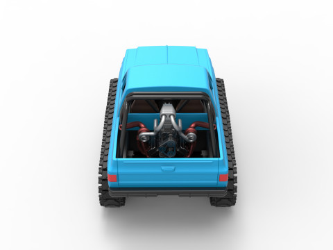 Fun Short Monster tank Scale 1 to 25 Modèles 3D en vedette