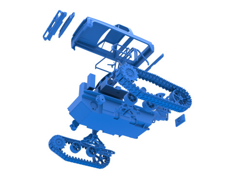 Fun Short Monster tank Scale 1 to 25 Modèles 3D en vedette