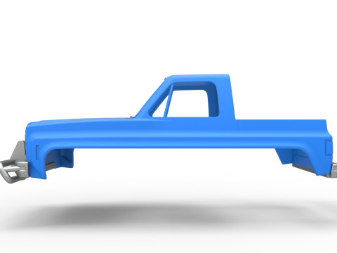 Shell for Fun Short Monster tank Scale 1 to 25 3D 打印模型