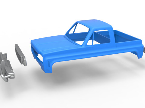 Shell for Fun Short Monster tank Scale 1 to 25 3D 打印模型