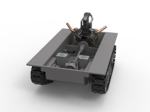 Fun Short Monster tank Base Scale 1 to 25 Modèles 3D en vedette
