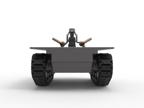 Fun Short Monster tank Base Scale 1 to 25 Modèles 3D en vedette