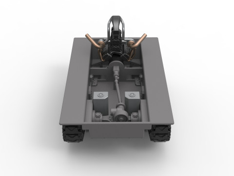 Fun Short Monster tank Base Scale 1 to 25 Modèles 3D en vedette