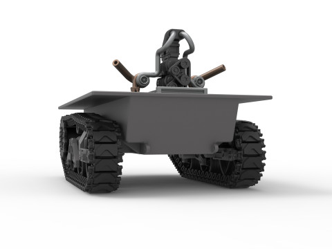 Fun Short Monster tank Base Scale 1 to 25 Modèles 3D en vedette