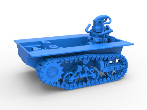 Fun Short Monster tank Base Scale 1 to 25 Modèles 3D en vedette