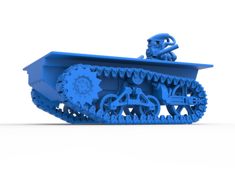 Fun Short Monster tank Base Scale 1 to 25 Modèles 3D en vedette