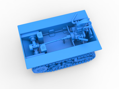 Fun Short Monster tank Base Scale 1 to 25 Modèles 3D en vedette