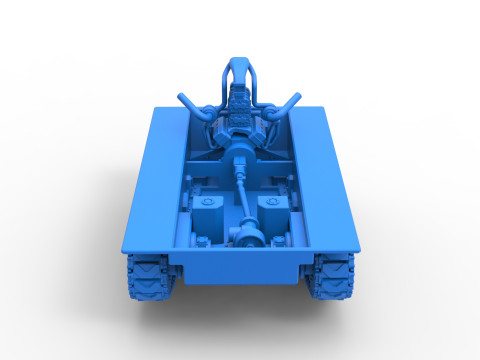 Fun Short Monster tank Base Scale 1 to 25 Modèles 3D en vedette