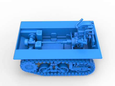 Fun Short Monster tank Base Scale 1 to 25 Modèles 3D en vedette