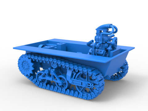 Fun Short Monster tank Base Scale 1 to 25 Modèles 3D en vedette