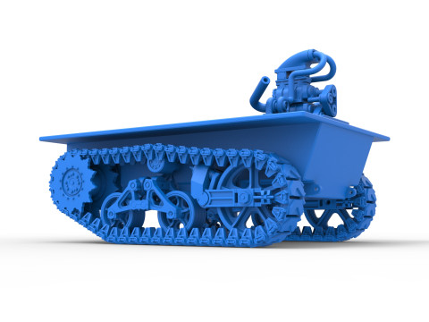 Fun Short Monster tank Base Scale 1 to 25 Modèles 3D en vedette