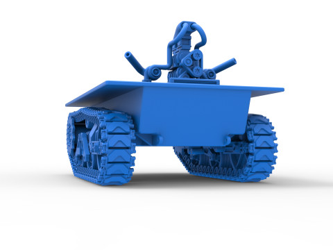 Fun Short Monster tank Base Scale 1 to 25 Modèles 3D en vedette