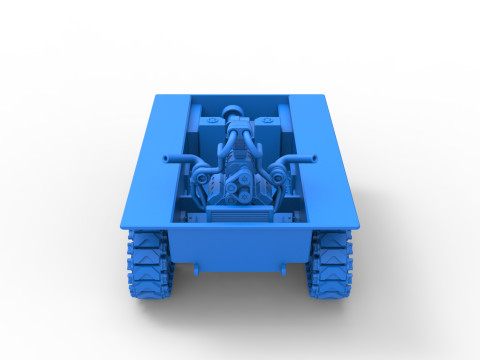 Fun Short Monster tank Base Scale 1 to 25 Modèles 3D en vedette