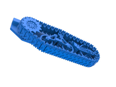 Track for Fun Short Monster tank Scale 1 to 25 3D Print Model