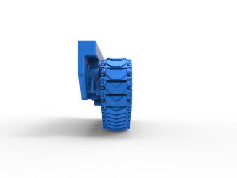 Track for Fun Short Monster tank Scale 1 to 25 3D Print Model