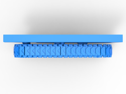 Track for Fun Short Monster tank Scale 1 to 25 3D Print Model