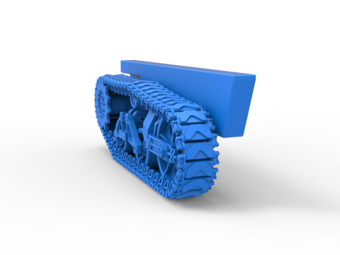 Track for Fun Short Monster tank Scale 1 to 25 3D Print Model
