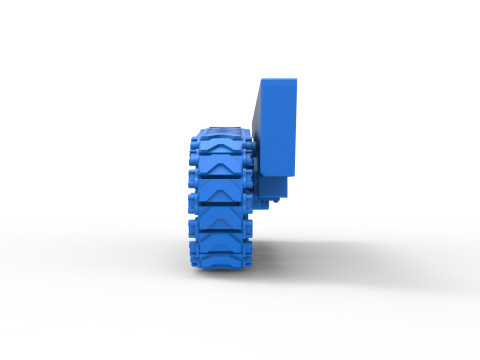 Track for Fun Short Monster tank Scale 1 to 25 3D Print Model