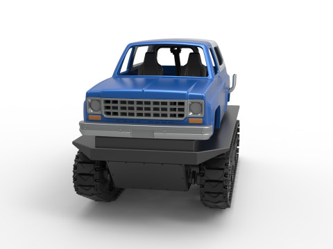 Vintage Monster tank Version 2 Scale 1 to 25 3D 프린트 모델