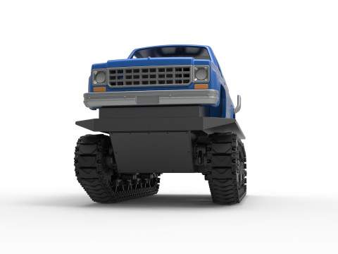 Vintage Monster tank Version 2 Scale 1 to 25 3D 프린트 모델