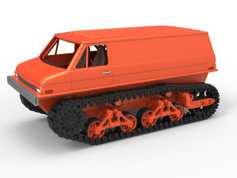 Vintage Monster tank Version 3 Scale 1 to 25 Model do druku 3D