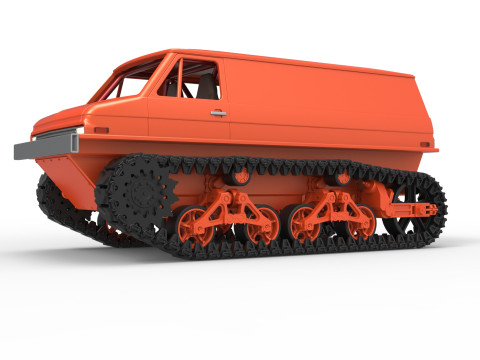 Vintage Monster tank Version 3 Scale 1 to 25 3D Принт Модель
