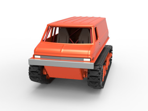Vintage Monster tank Version 3 Scale 1 to 25 3D Принт Модель